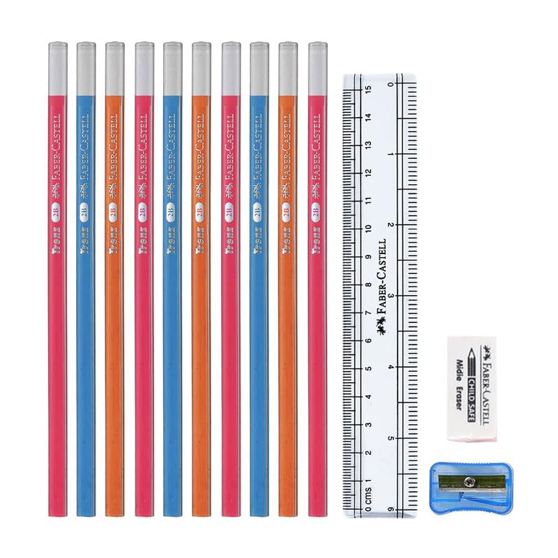 Faber-Castell Pencil Trenz Silver Strip Pack of 10