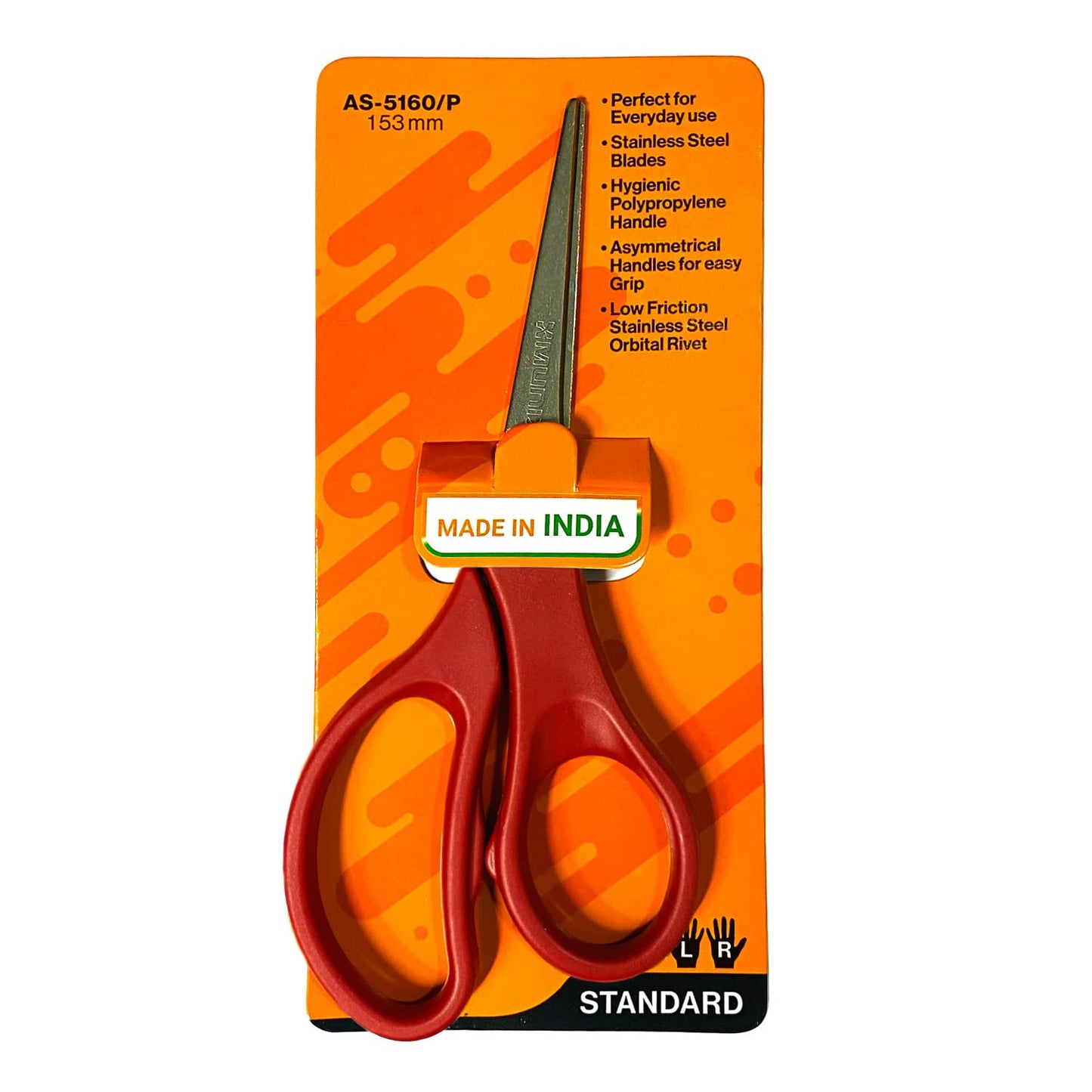 Munix AS-5160 P153mm Scissor, Color May Vary, Pack of 3