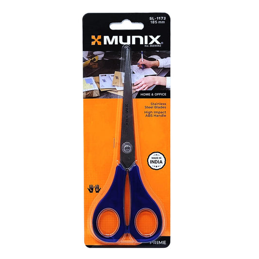 Munix Scissors For Home,Office SL-1173 185mm, Multicolour, Pack Of 1
