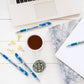 Pentel 0.7 mm Slim Grip Ball Pen, Blue Ink, Set of 10