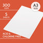 PaperPep Artists' Acrylic Paint Paper 300GSM Cold Pressed A3 Pack of 5