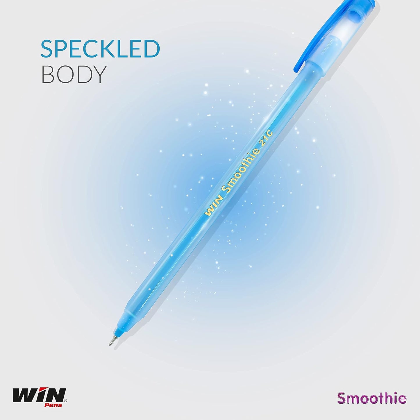 Win DF Smoothie Ball Pen, 0.7mm, Red Ink, Pack of 20
