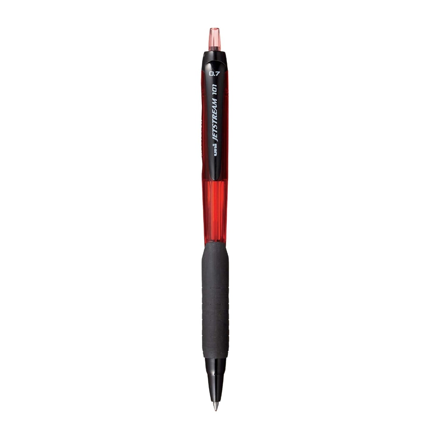 uni-ball Jetstream SXN101 0.7mm Roller Ball Pen, Red Body, Red Ink, Pack of 6