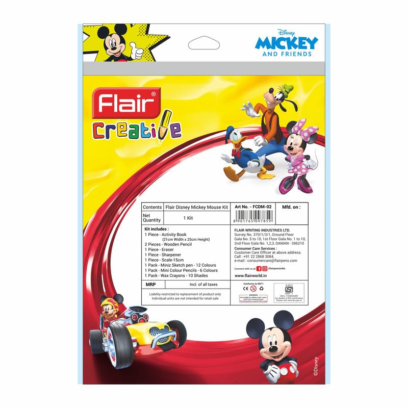Flair Creative Series Disney Mickey Mouse Stationery Kit