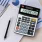 Flair FC-900 TX Desktop Series GST Calculator, Black & Grey, Pack of 1