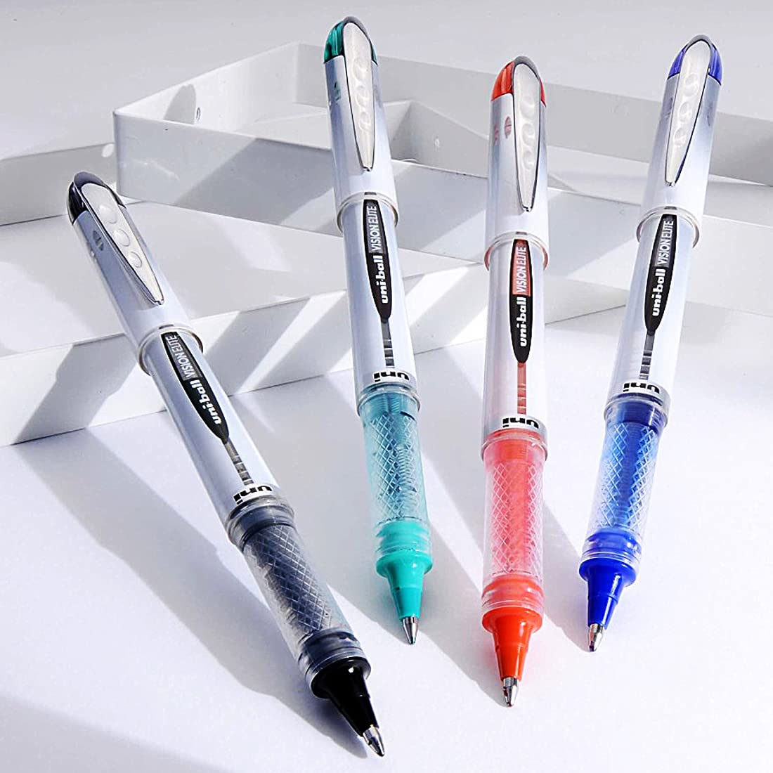 uni-ball Vision UB-200 0.8mm Roller Pen, Red Ink, Pack of 1