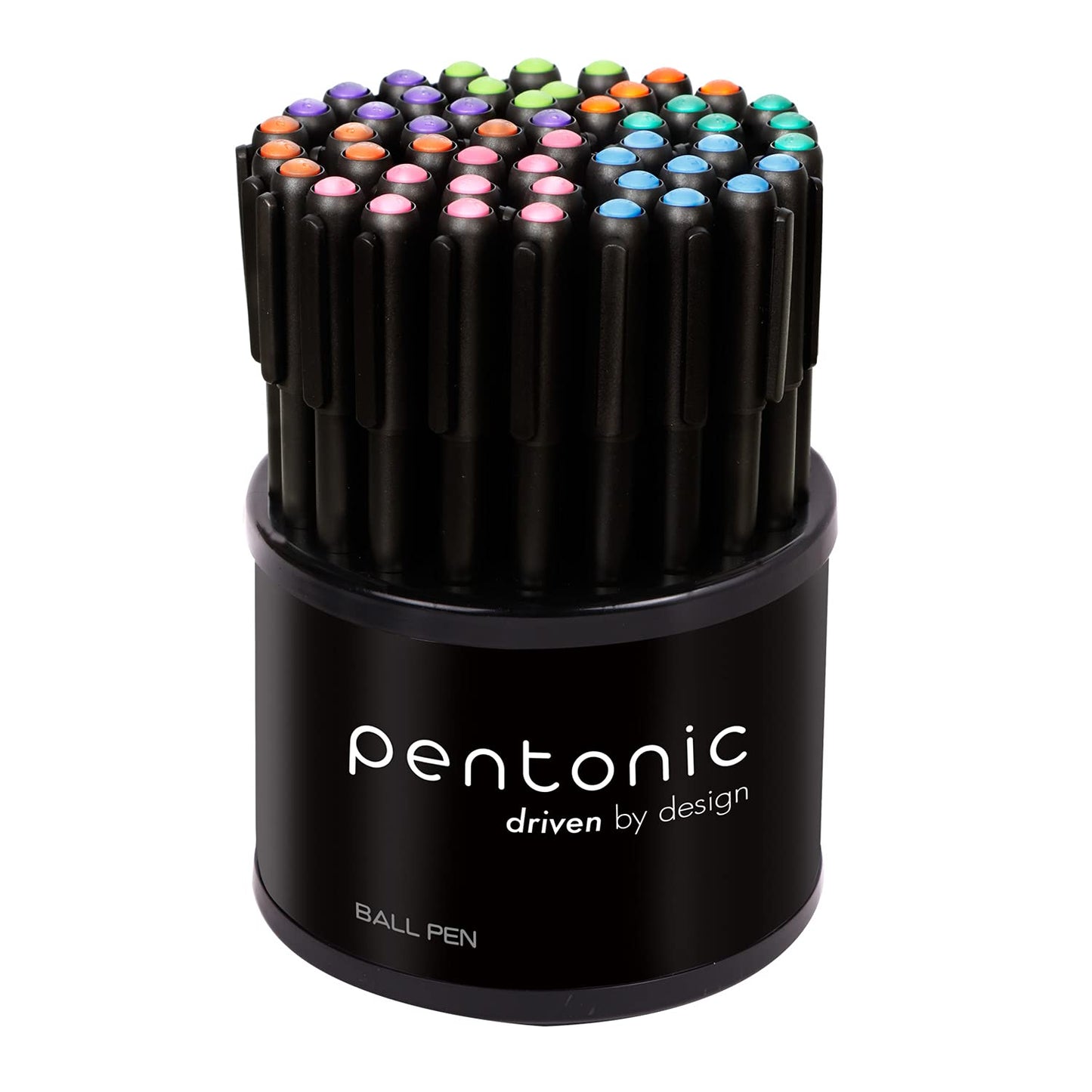 Pentonic Ball Pen Tumbler (Multicolor Ink, Pack of 50 Pens)