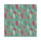 PaperPep Red & Green Feathers Double Sides Print 19"X29" Gift Wrapping Paper, Pack of 5