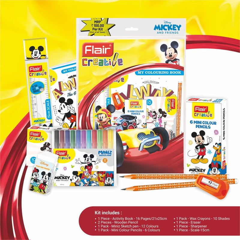 Flair Creative Series Disney Mickey Mouse Stationery Kit