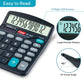 Flair FC-837 Desktop Series Electronic Calculator, Black, Pack of 1