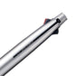 uni-ball Jetstream MSXES-1000 0.7mm Ball Pen & 0.5mm Mechanical Pencil, Multicolor Ink, Silver Body, Pack of 1