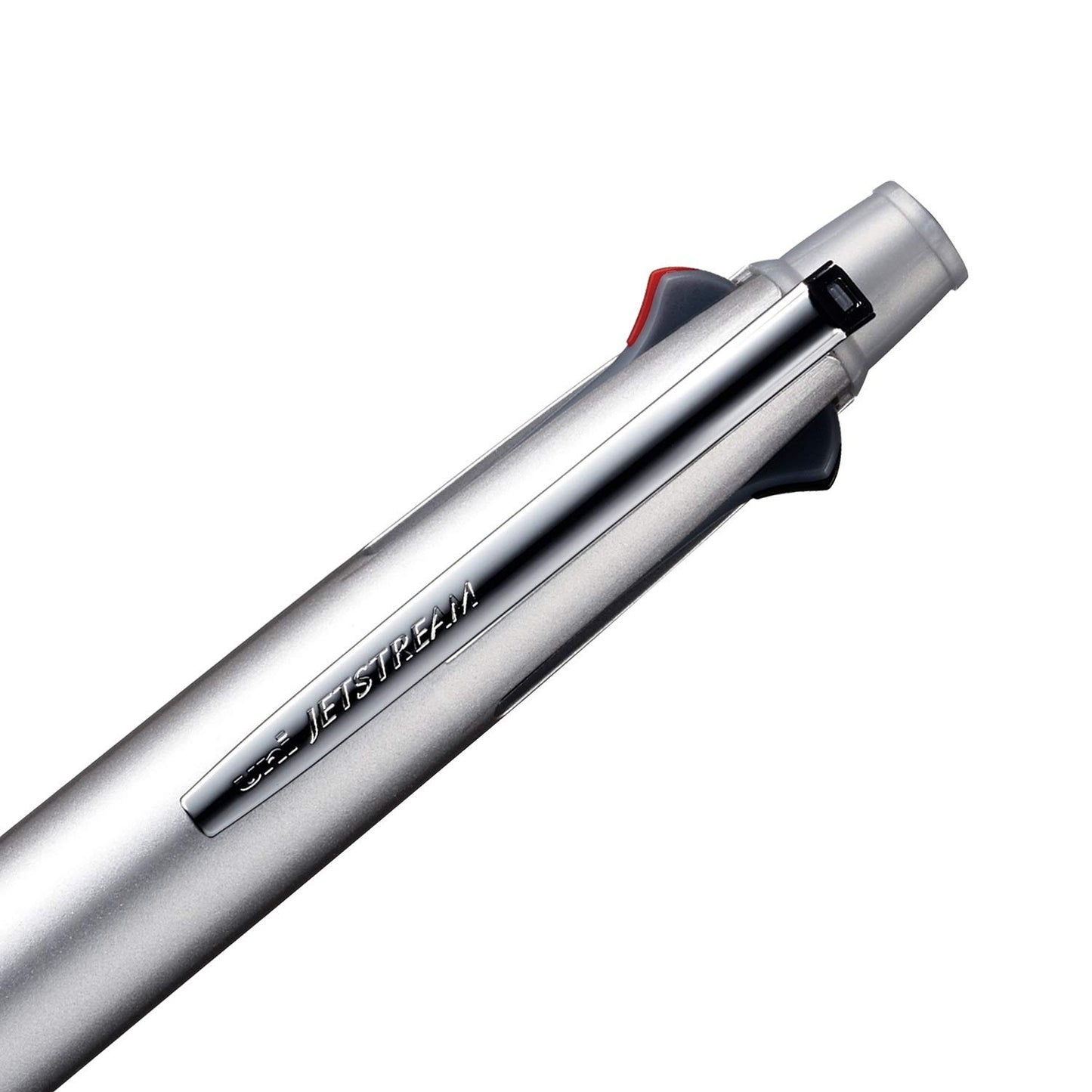 uni-ball Jetstream MSXES-1000 0.7mm Ball Pen & 0.5mm Mechanical Pencil, Multicolor Ink, Silver Body, Pack of 1