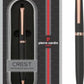 Pierre Cardin Crest Matte Black Exclusive Metal Ball Pen , Blue Ink, Pack of 1