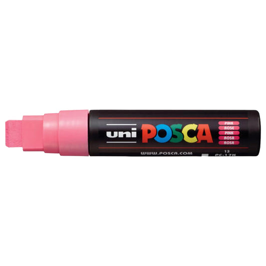uni-ball Posca PC-17K 15.0 mm Extra Broad Tip Marker Pen, Pink Ink, Pack of 1