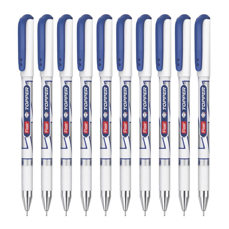 Flair Topper Ball Pen 10 Pcs, Blue Ink