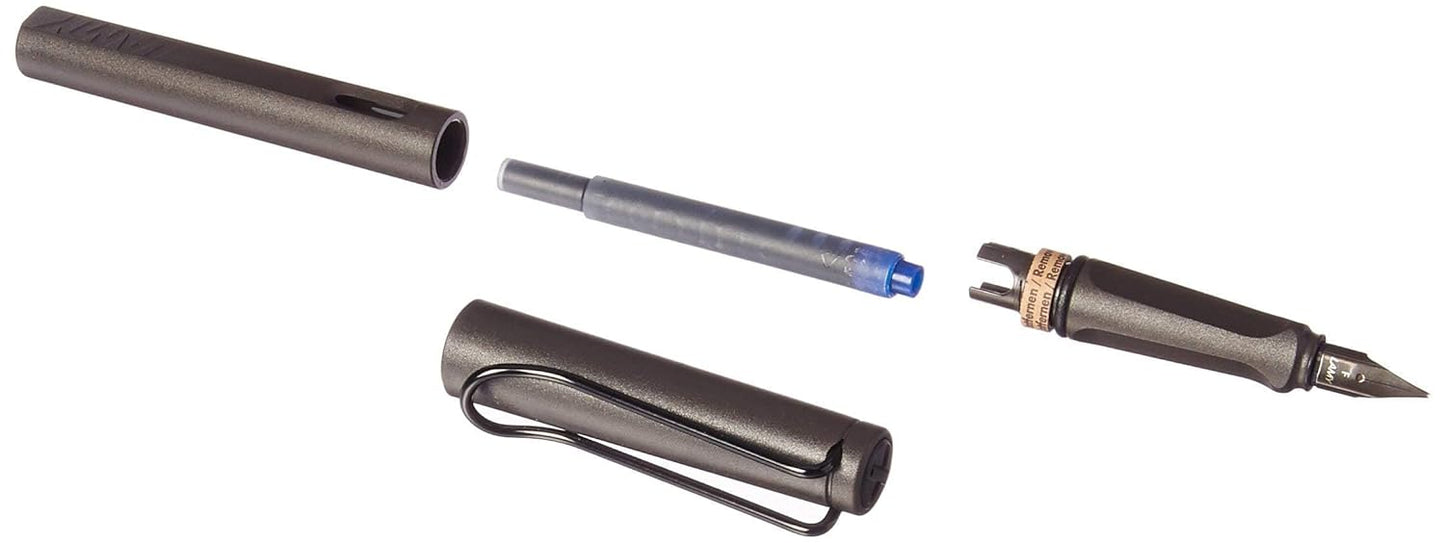 Lamy Safari Medium Tip Fountain Pen With Converter Z 28 - Blue Ink, Pack Of 1