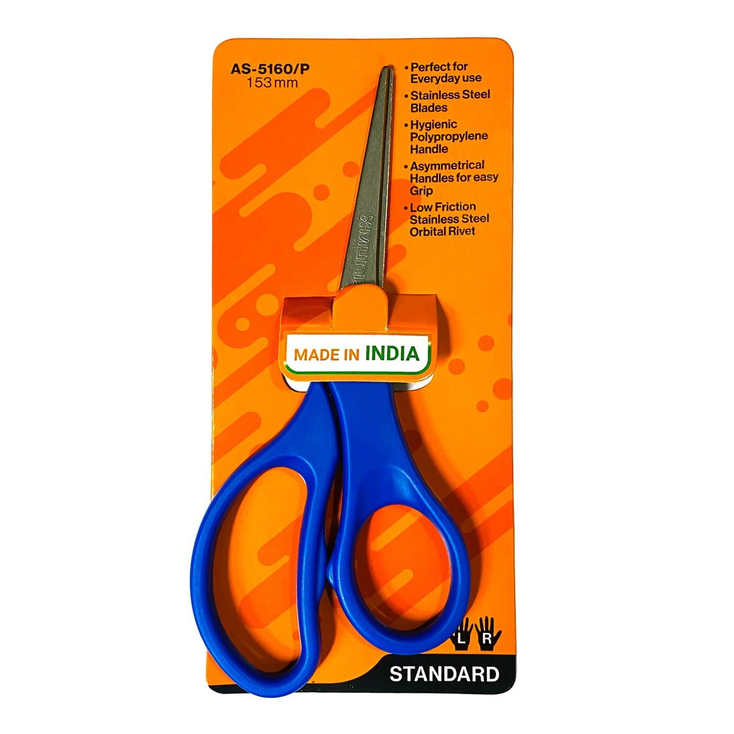 Munix AS-5160 P153mm Scissor, Color May Vary, Pack of 3