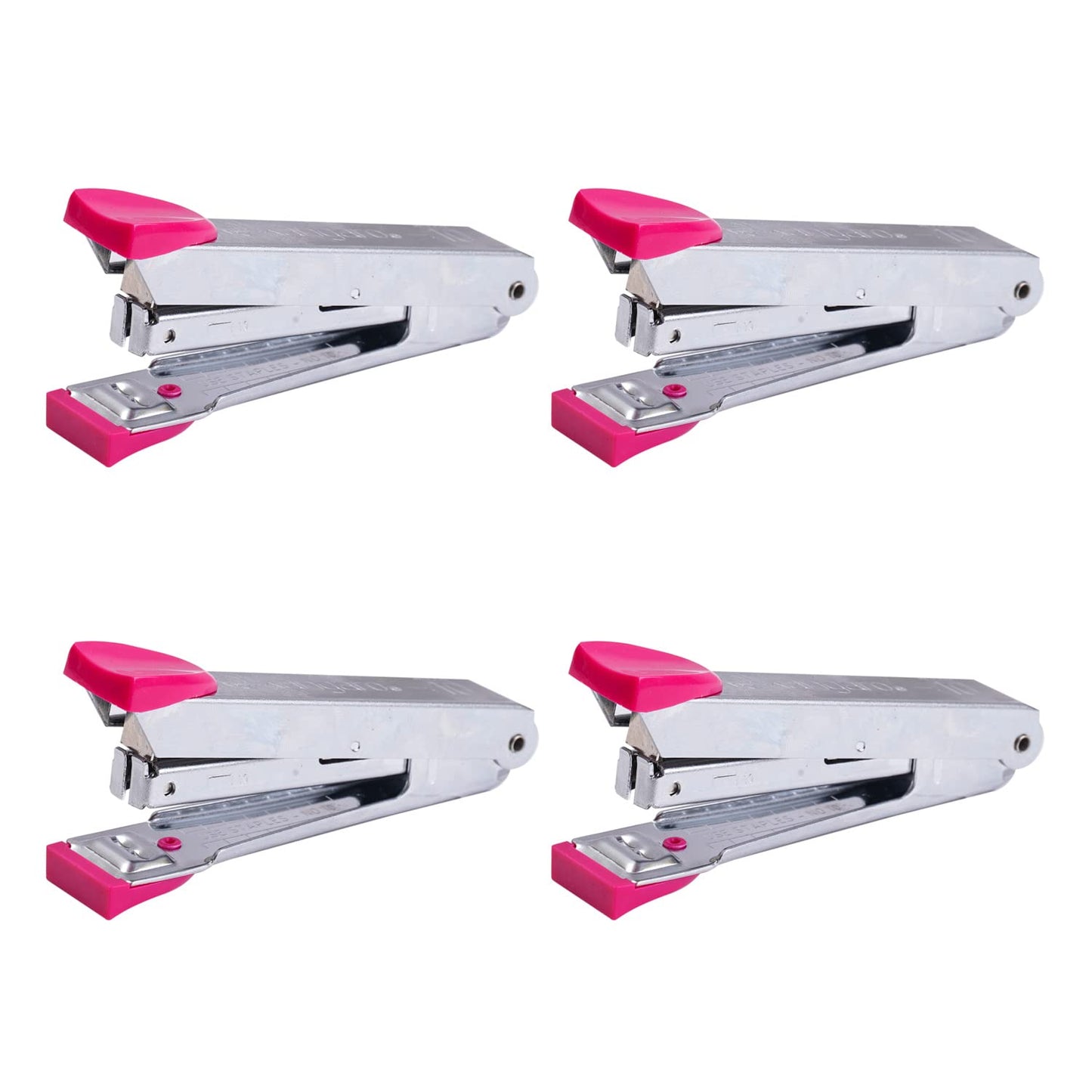 Kangaro Staplers NO.10, Color May Vary, Pack of 4