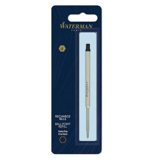 Waterman Ball Pen Refill, Black Ink, Fine Nib, pack Of 1