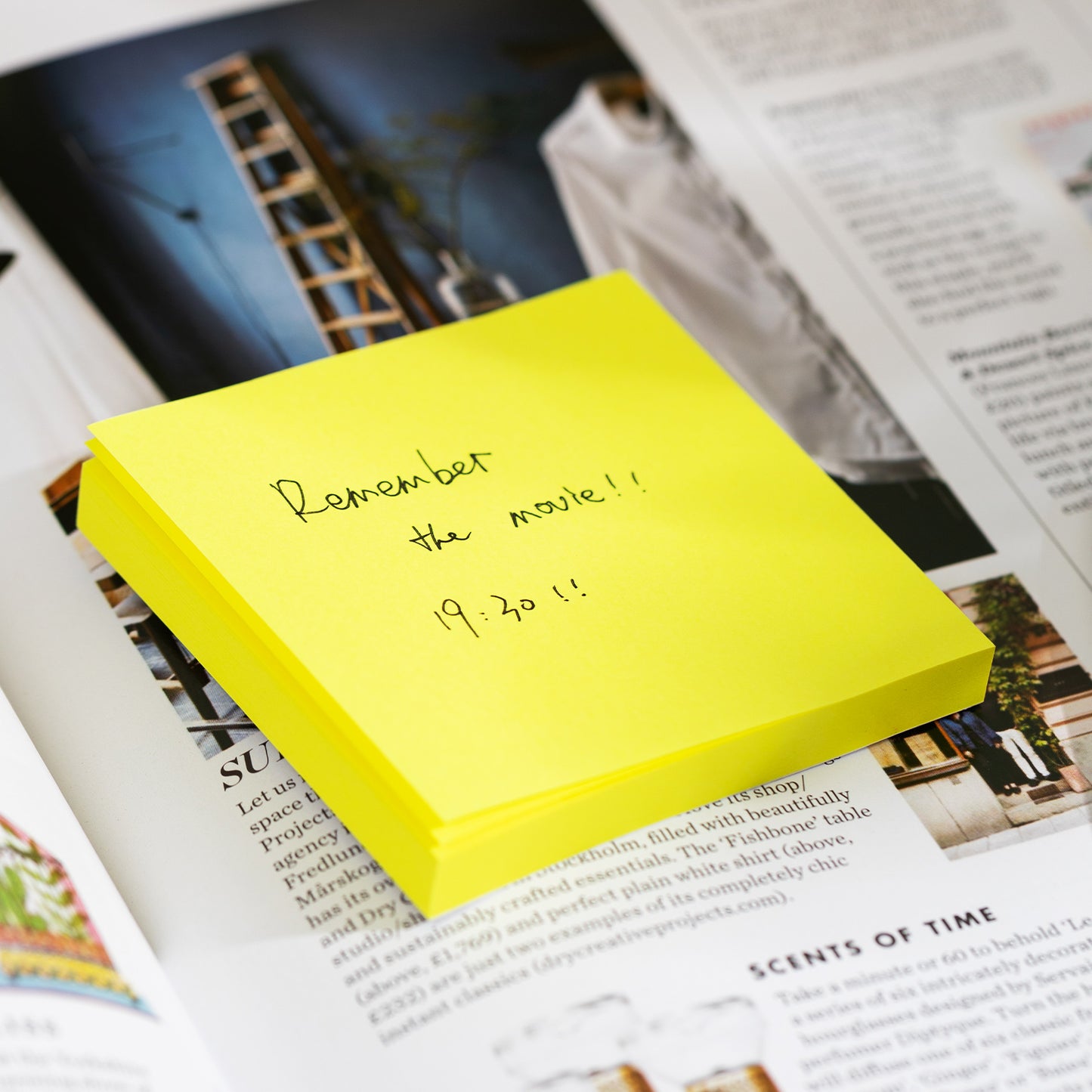 Deli WA02302 Sticky Note, 3" x 3", 2x100 Sheets, Yellow (Pack of 1)