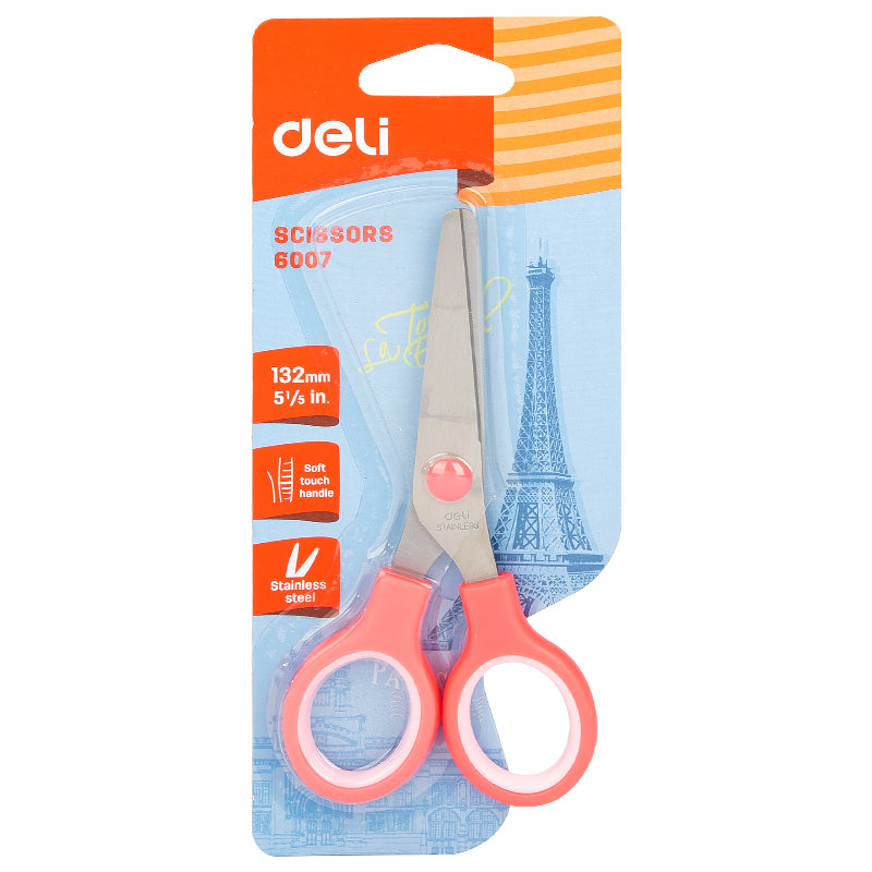 Deli W6007 Scissors 132mm (Pack of 1, Color May Vary)