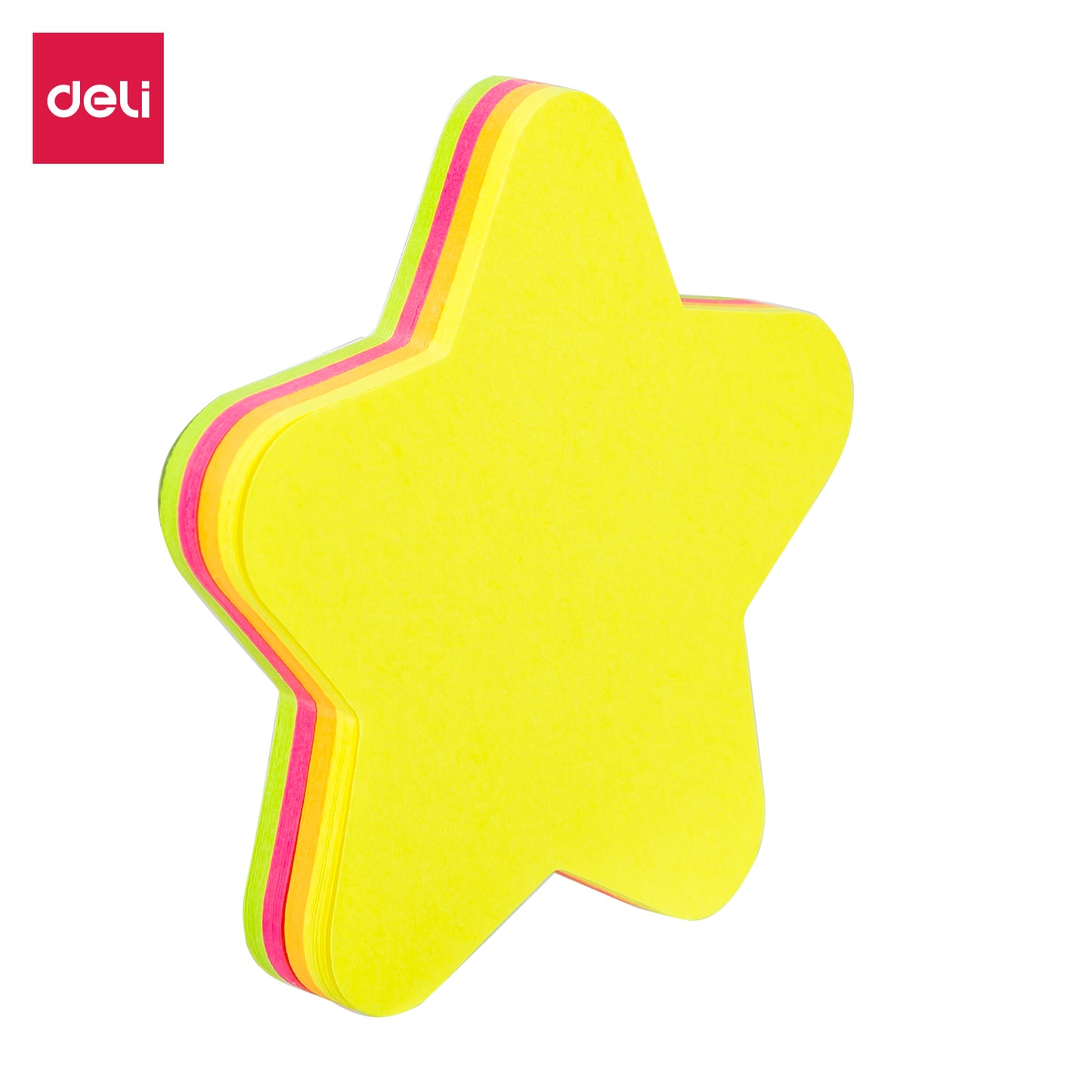 Deli WA03202 Shape Sticky Notes, 3"  3", 420sheets (Pack of 1, Color May Vary)