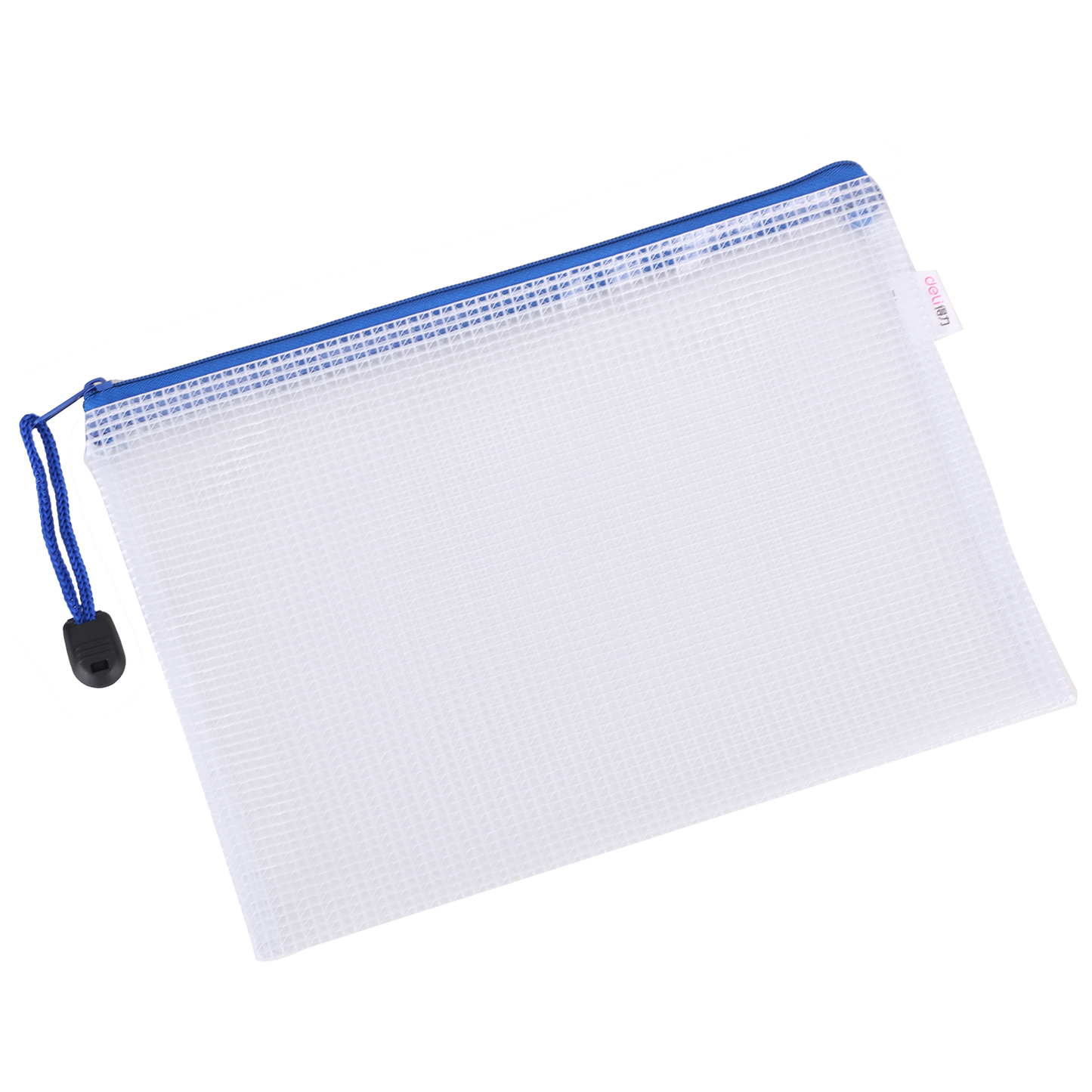 Deli W5656 Mesh Zip Bag (Pack of 1, Color May Vary)