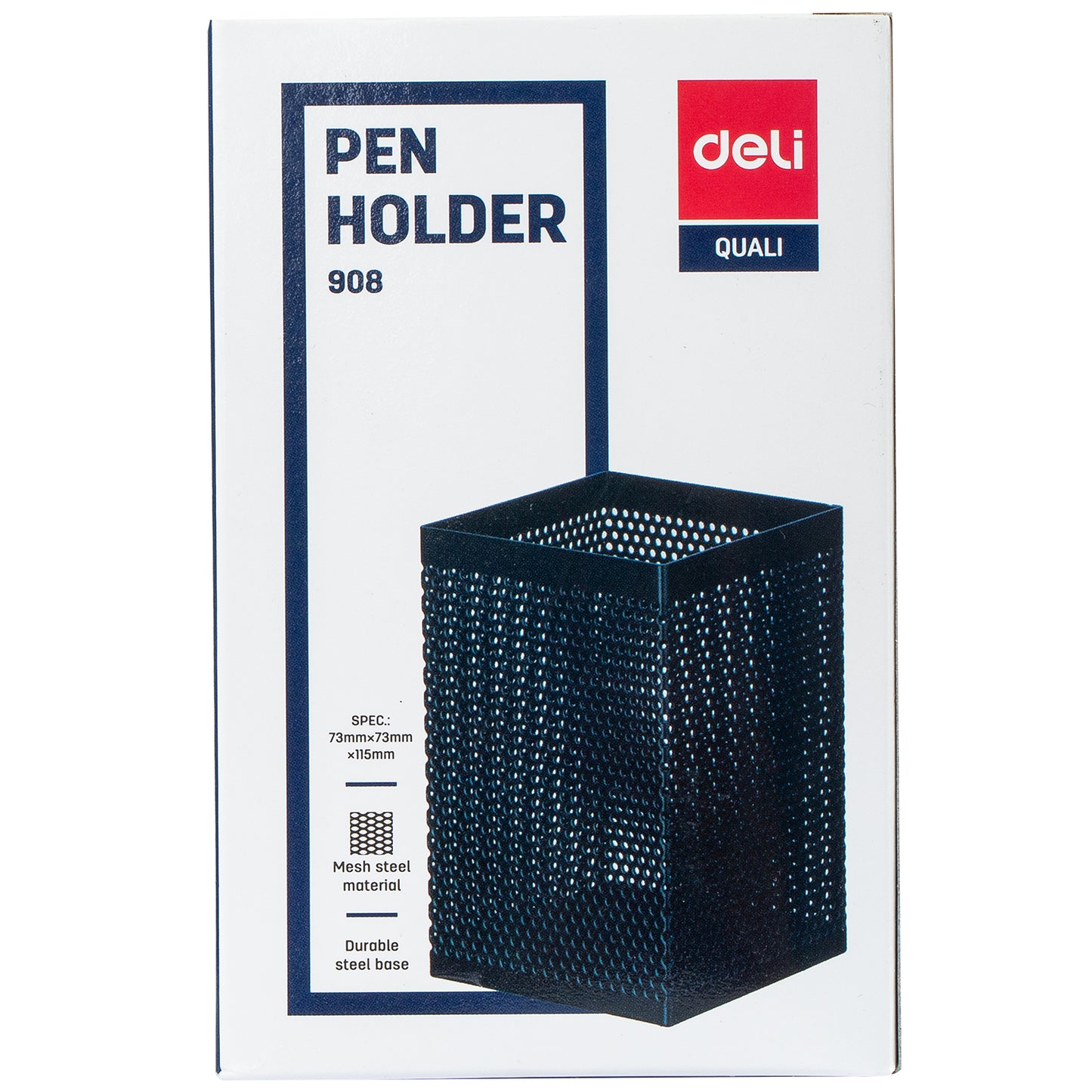 Deli W908 Pen Stand (Black, Pack of 1)