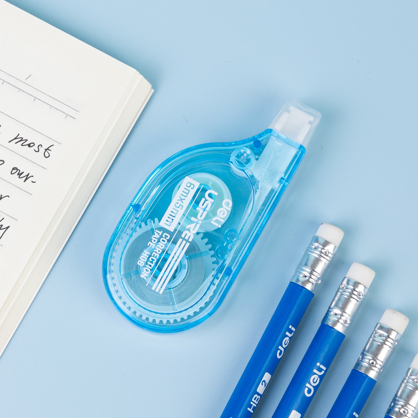 Deli EH08 Correction Tape (Pack of 1 , Color May Vary)