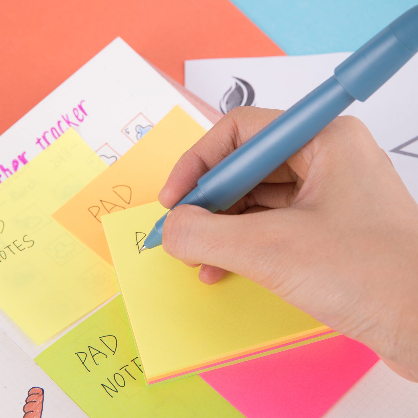 Deli WA02602 Sticky Note, 3" x 3", 425 Sheets, Yellow (Pack of 1)