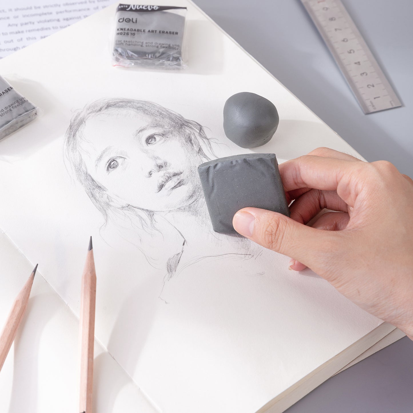 Deli Arte Nuevo WH02610 Artist Range Kneadable Eraser (Pack of 1)