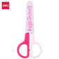 Deli W6021 School Scissor With Cover (Pack of 1, Color May Vary)