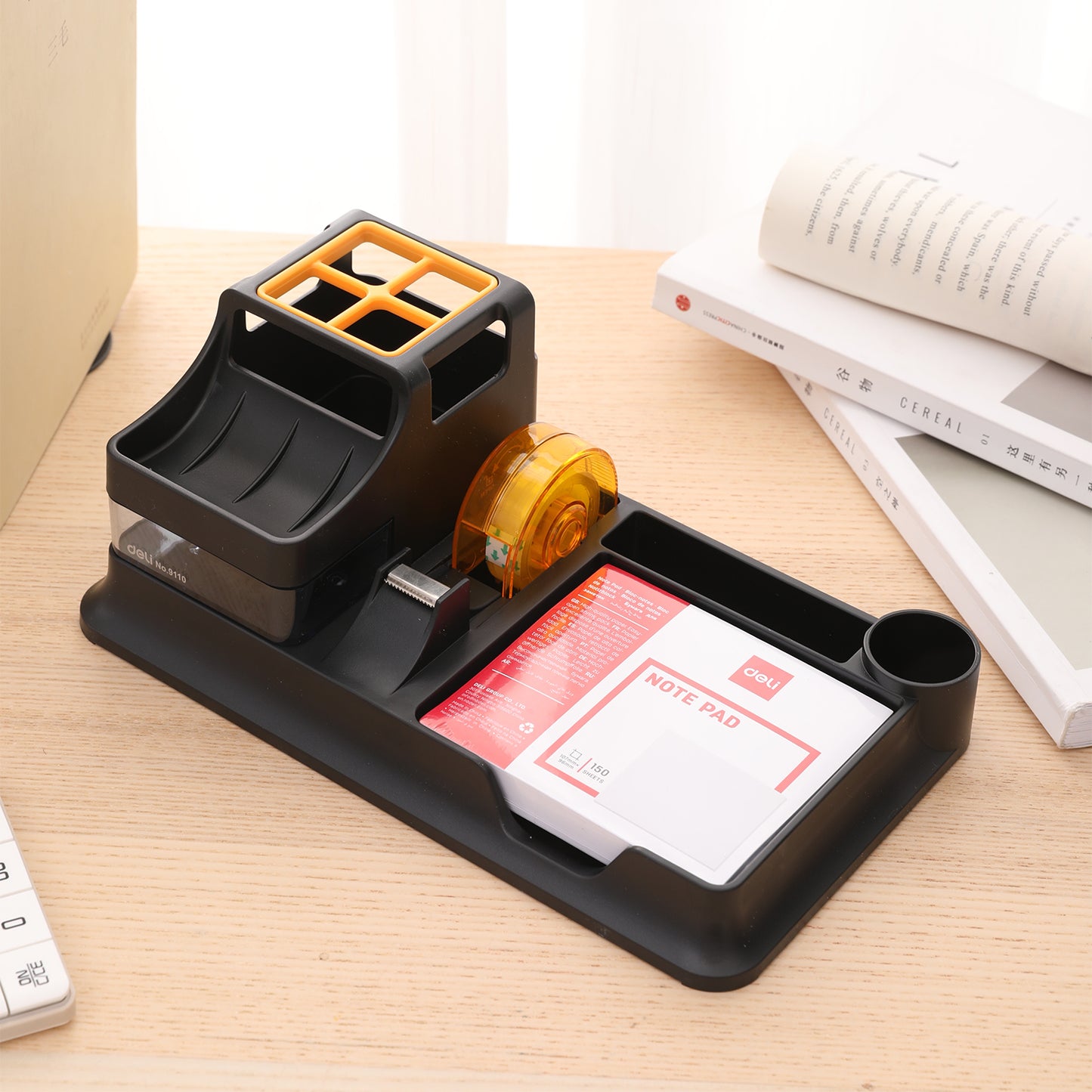 Deli W9110 Versatile Pen Stand (Pack of 1, Color May Vary)