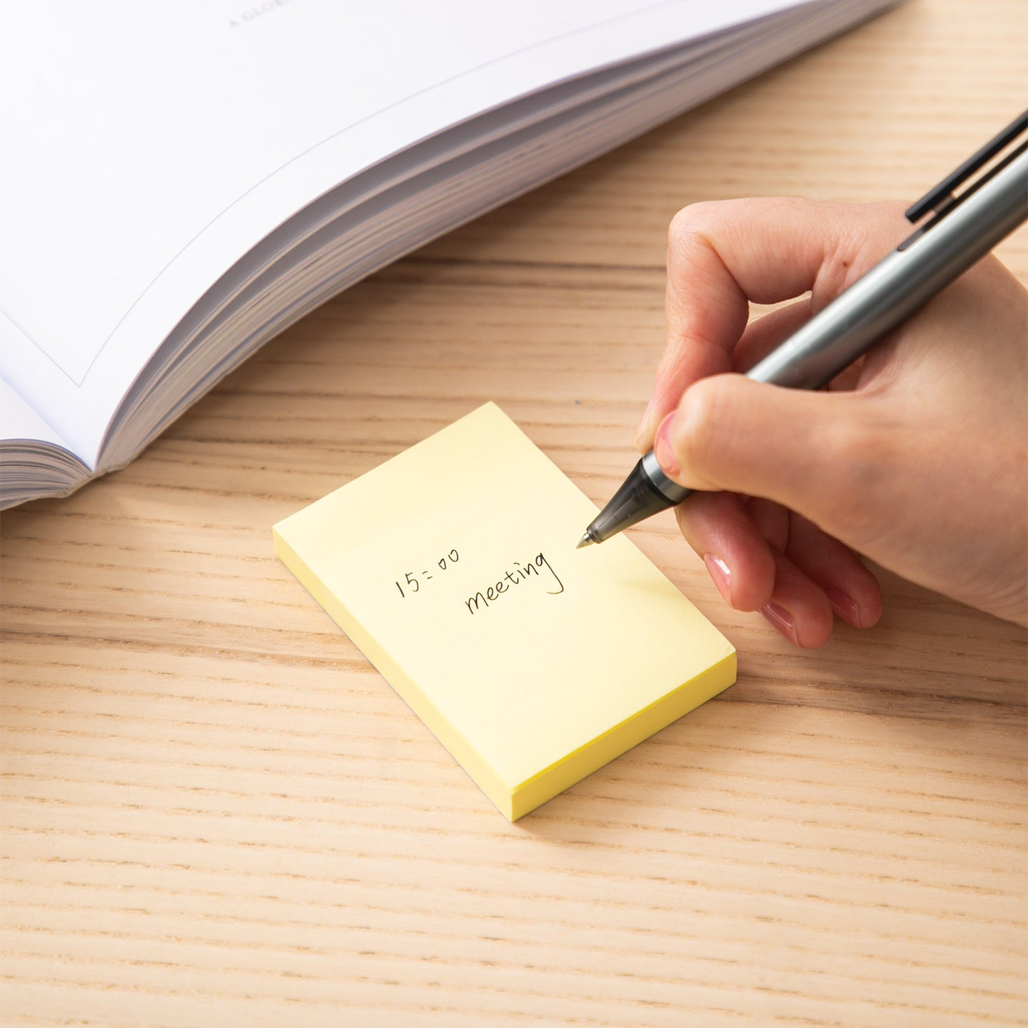Deli WA00252 Sticky Note, 3" x 2", 3x100 Sheets, Yellow (Pack of 1)