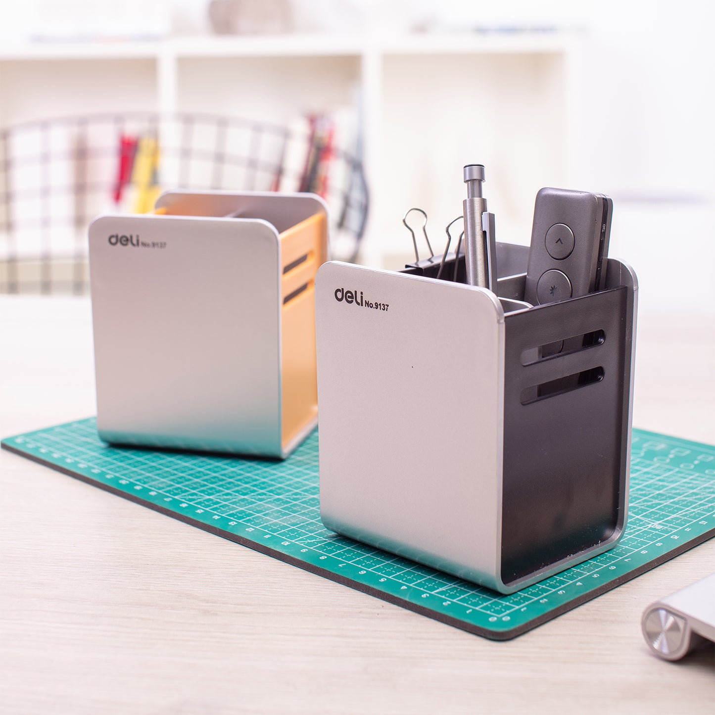 Deli W9137 Pen Stand (Pack of 1, Color May Vary)