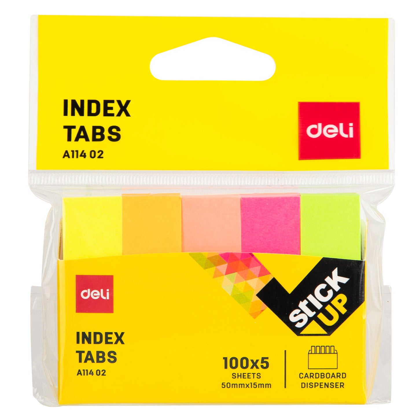 Deli EA11402 Stick Up Index Tabs 50 mm x 15 mm Size