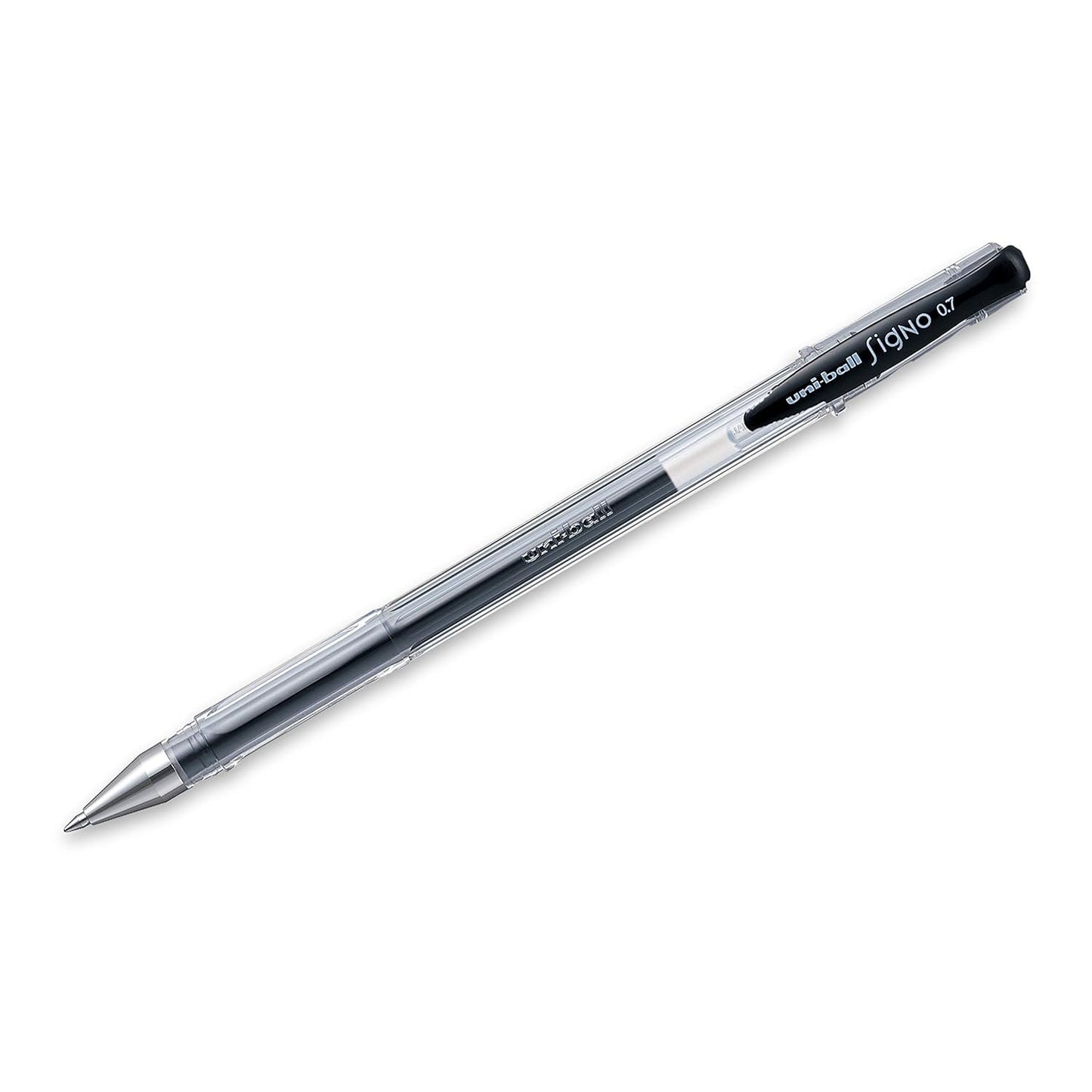 uni-ball Signo UM-100 0.7mm Gel Pen, Black Ink, Pack of 6