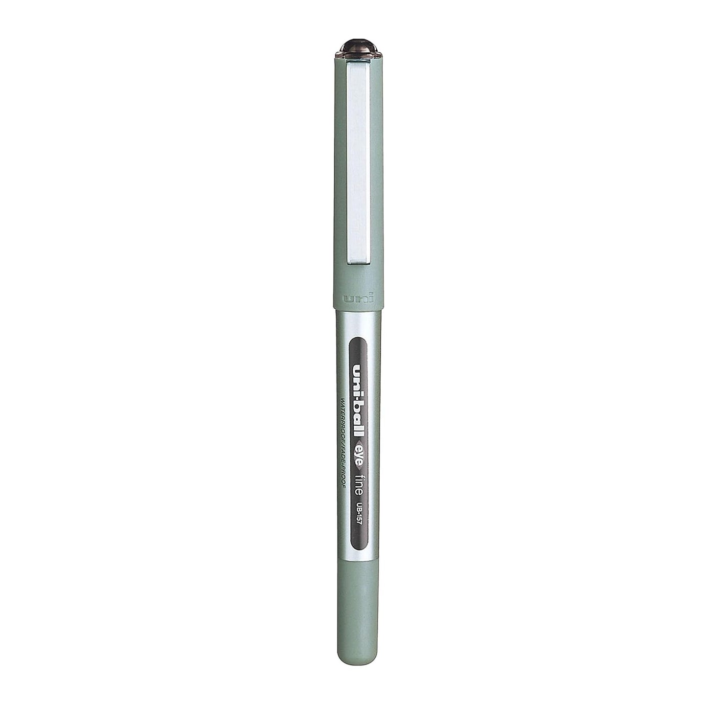 uni-ball Eye UB157 0.7mm Roller Ball Pen, Black Ink, Pack of 6