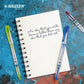 Hauser Inx Liquid Ink Fountain Pen, Blue Ink, Pack of 3