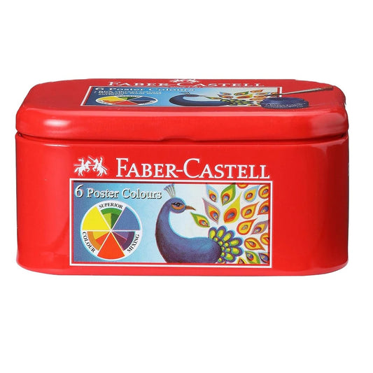 Faber-Castell 575807 Poster Colour, Set of 6