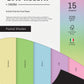 PaperPep Colorissimi 220GSM Card Stock A4 Pastel Shades Assorted 15 Sheets