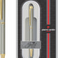 Pierre Cardin Jewel Titanium Finish Exclusive Metal Ball Pen, Blue Ink, Pack of 1