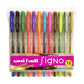uni-ball Signo UM-100 0.7mm-0.8mm Gel Pen, Transparent Body, Multicolour Ink, Pack of 12