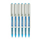 uni-ball Eye UB157 0.7mm Roller Ball Pen, Blue Ink, Pack of 6