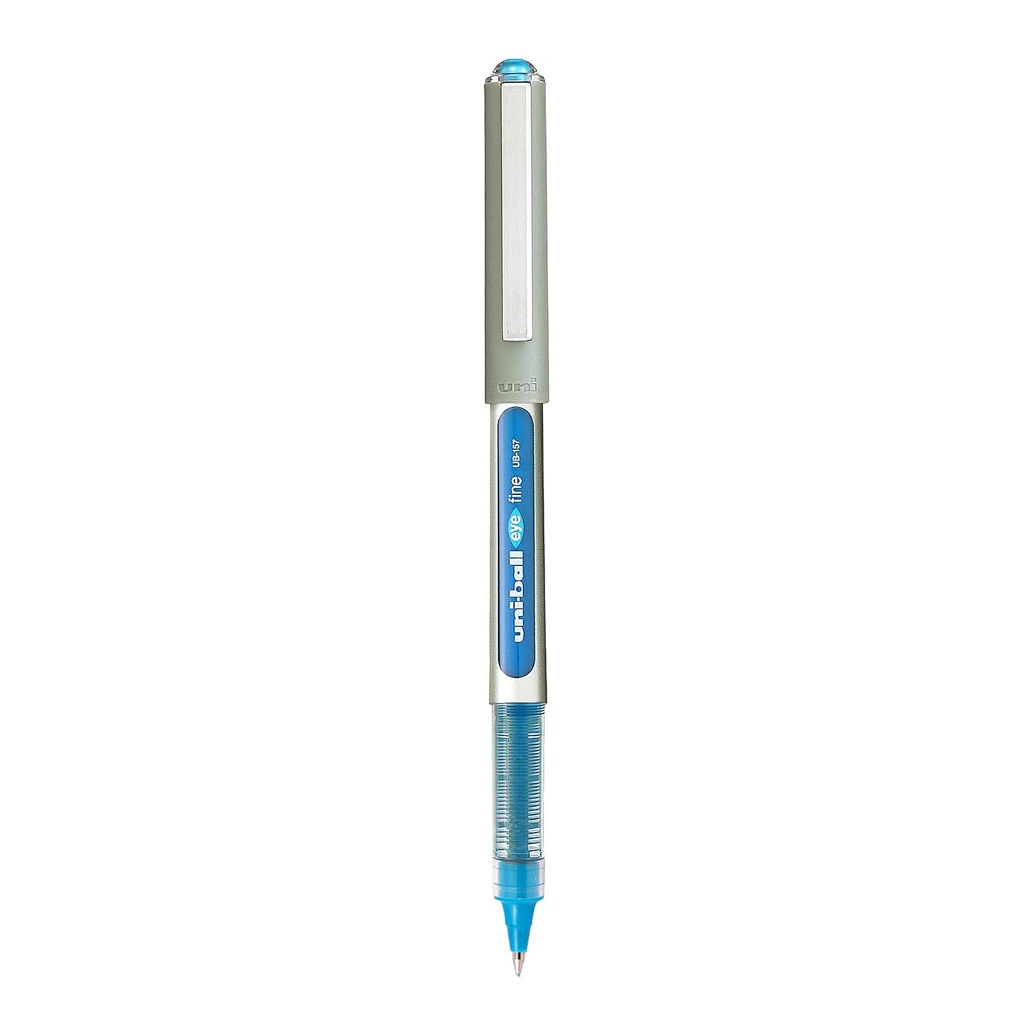uni-ball Eye UB157 0.7mm Roller Ball Pen, Light Blue Ink, Pack of 1