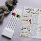 uni-ball Emott SY1 Water Based Fineliner Pens, Yellow, Green, Red, Black & Blue Ink, Set of 5
