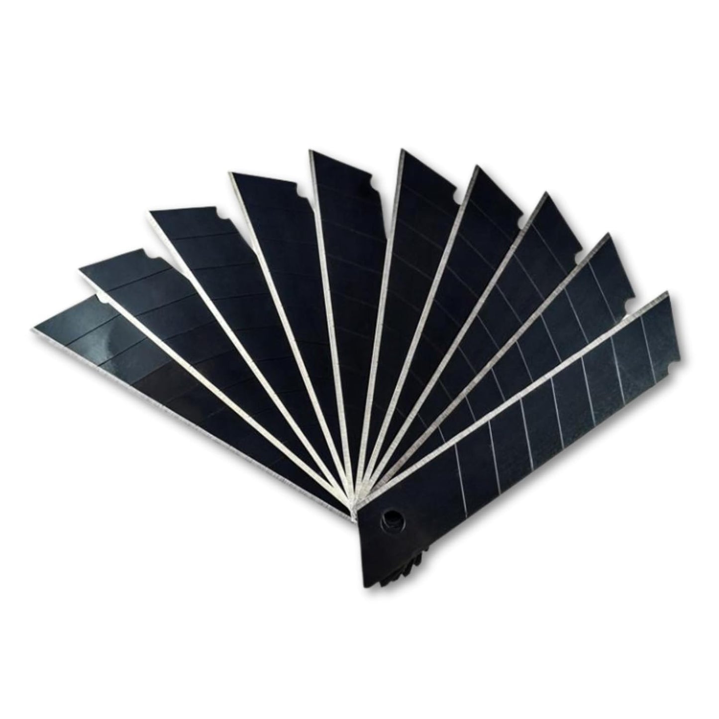 NUOVI 18mm Cutter Blade Refill (Set of 10, Black)