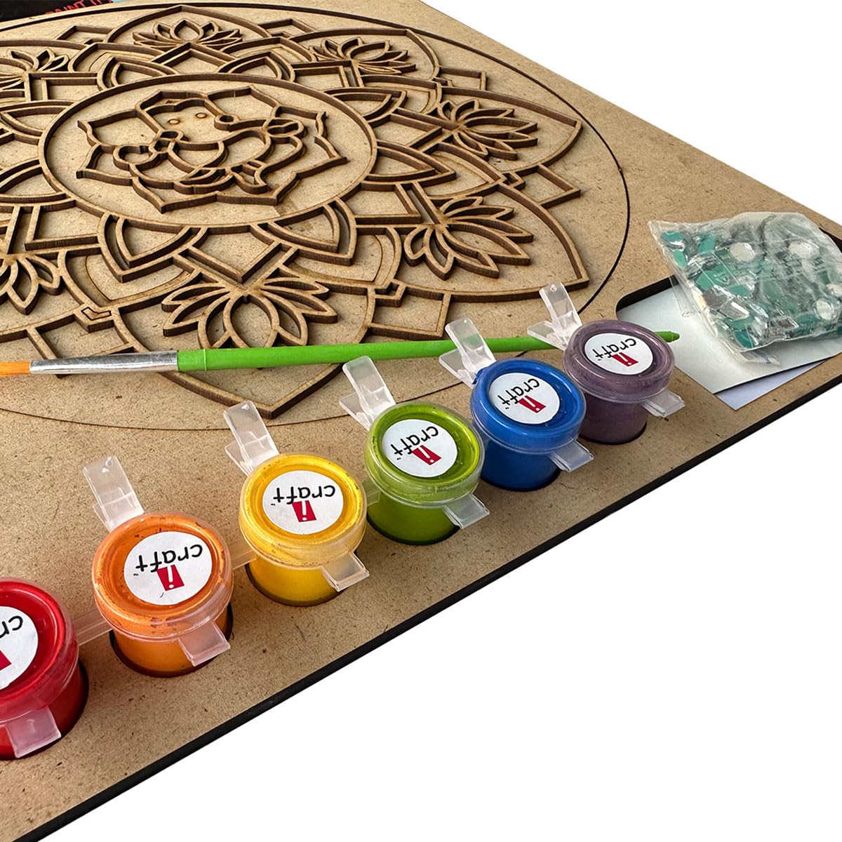 iCraft DIY Mandala Art Kit - Ganesha Design - 10x10