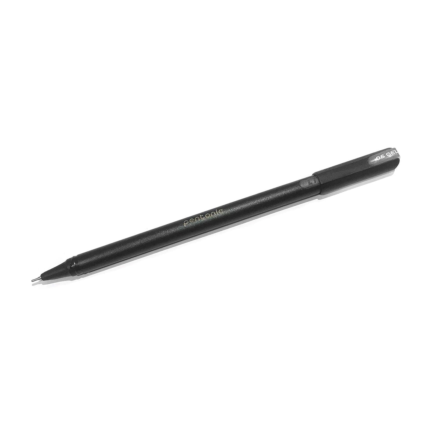 Pentonic Gel Pen Blister Pack (0.6 mm, Black Ink, Pack of 10)