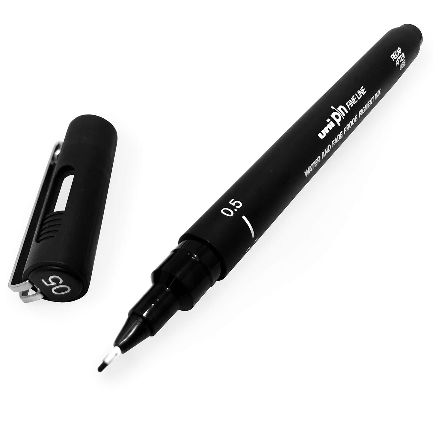 Uni-ball Pin Fineliner Drawing Pen, Sketching Set, Black, Dark Grey, Light Grey & Sepia - 0.1/0.5mm (Set of 9)